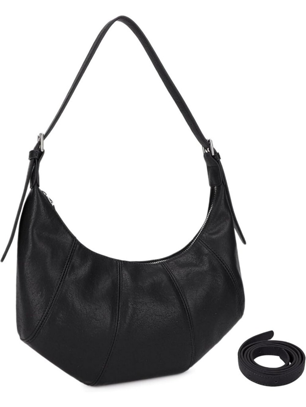 Soft Vegan Leather Slouchy Hobo Bag for Women - Versatile Crossbody & Shoulder